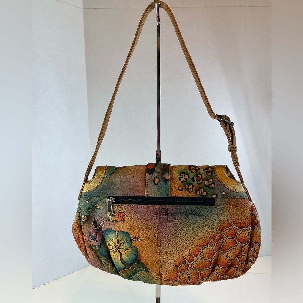 Anuschka Hand-Painted Shoulder Bag - Picture 3 of 13